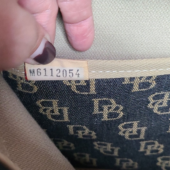 Vintage Dooney & Bourke monogram bag black purse - Picture 3 of 16